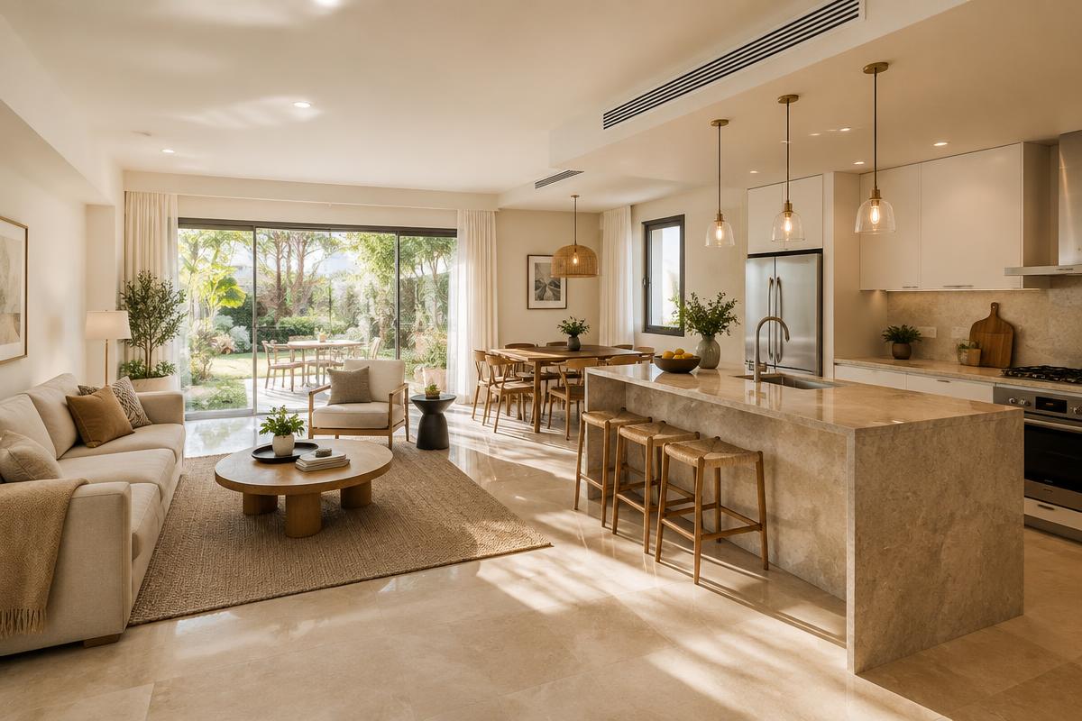 Garden apartment with private outdoor space in Baka